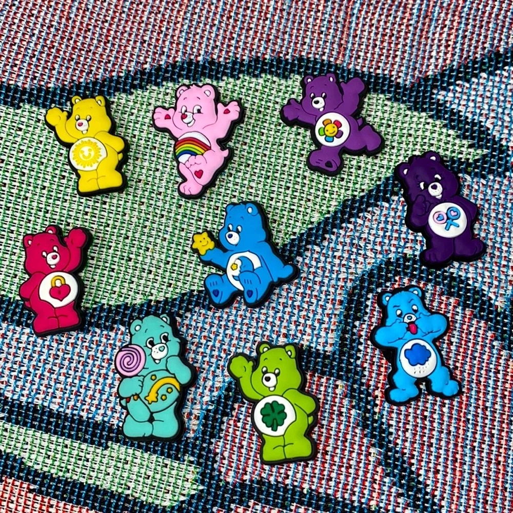 ๐9 Piece Complete Care Bears Set Crocs Charms - Picture 1 of 4